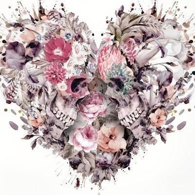 Flowers and Love Heart 5D DIY Diamond Painting Kits