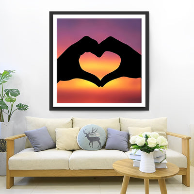 Arms Forming a Heart 5D DIY Diamond Painting Kits