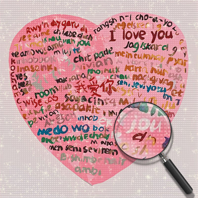 I Love You in the Pink Cake 5D DIY Diamond Painting Kits