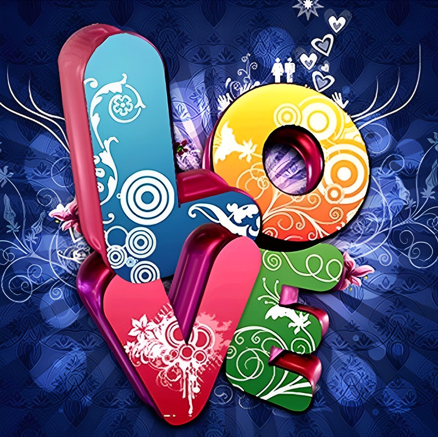 Colorful Love Diamond Painting