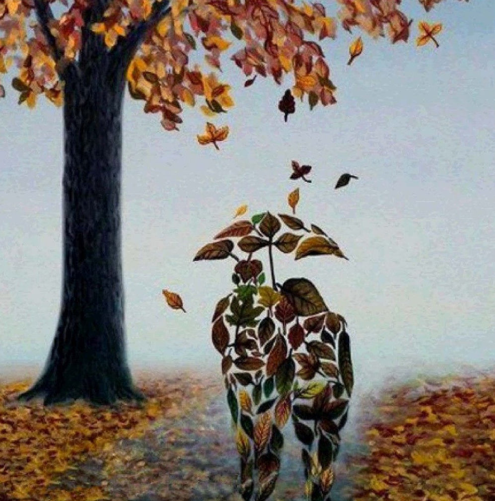 Leaves Couple Diamond Painting