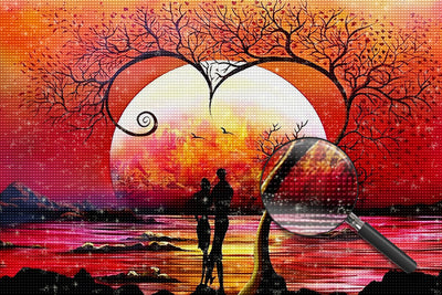 Loving Couple under the Sun 5D DIY Diamond Painting Kits