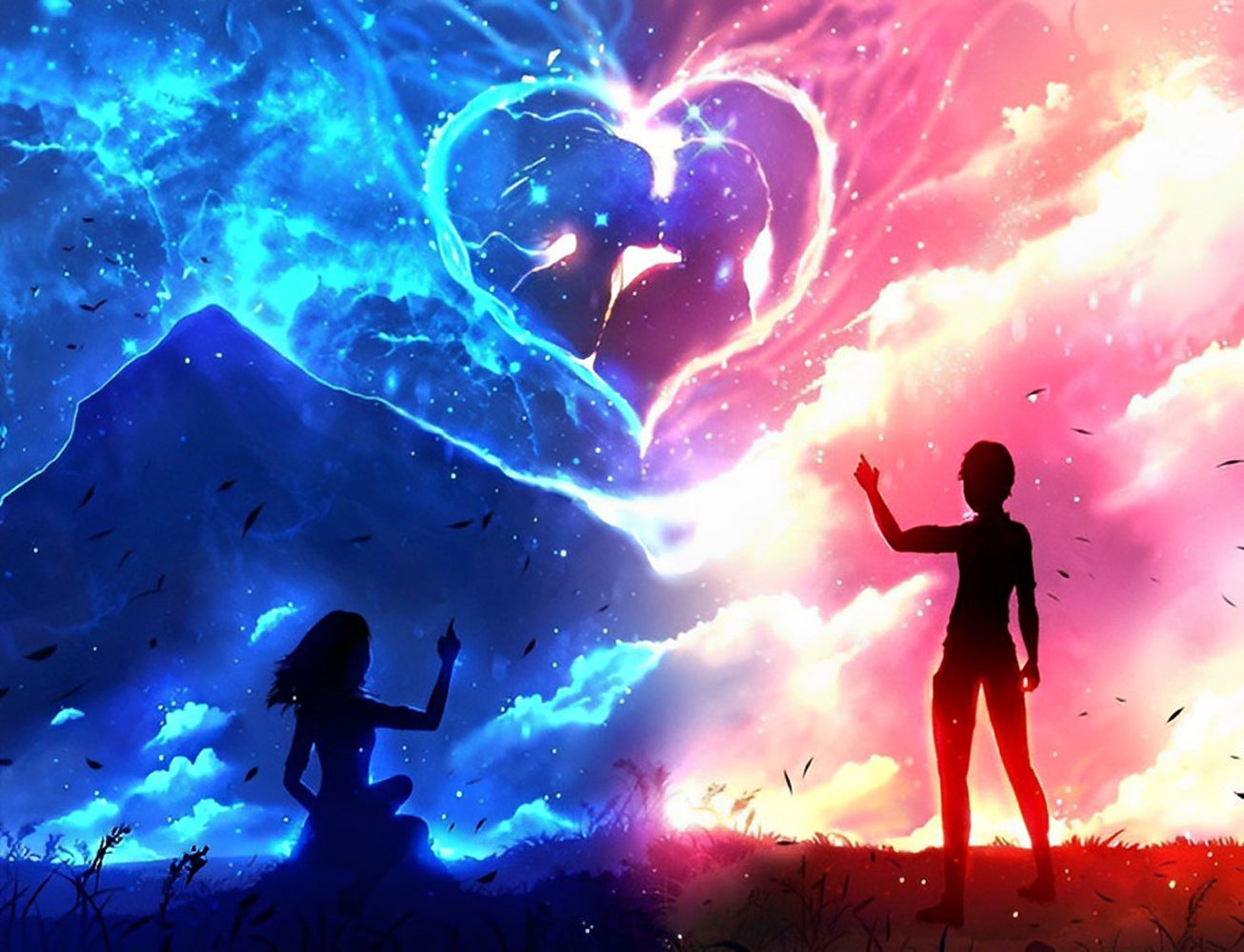 Couple and Lightning Bolt Diamond Painting