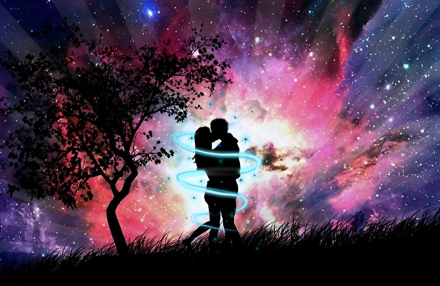 Couple and the Fantasy Sky Diamond Painting