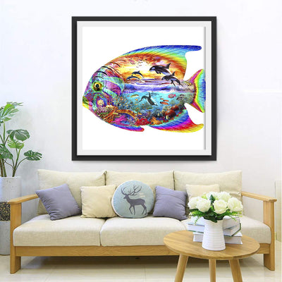 Colorful Fish and Dolphin 5D DIY Diamond Painting Kits