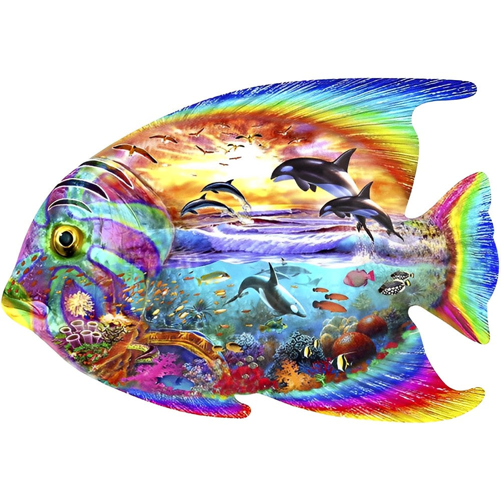 Colorful Fish and Dolphin Diamond Painting