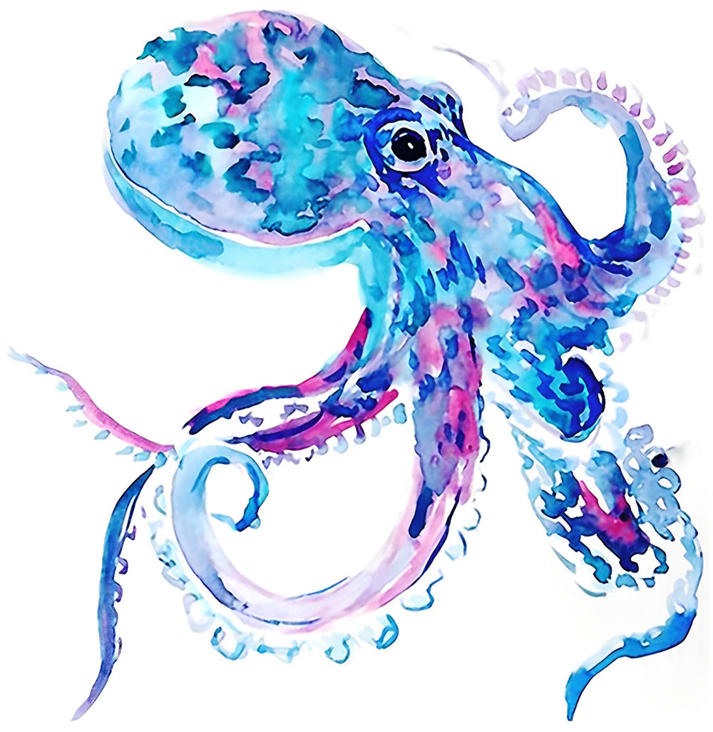 Blue Octopus Diamond Painting