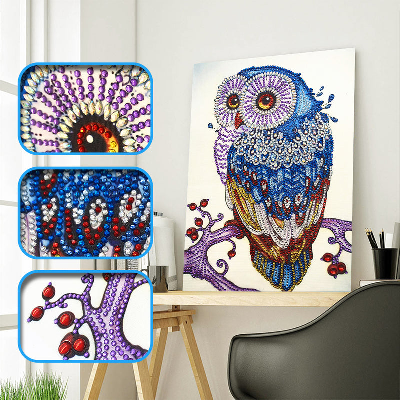 Special Shaped Drills Owl Diamond Painting