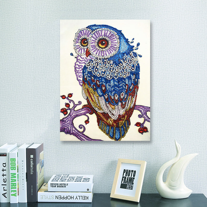 Special Shaped Drills Owl Diamond Painting