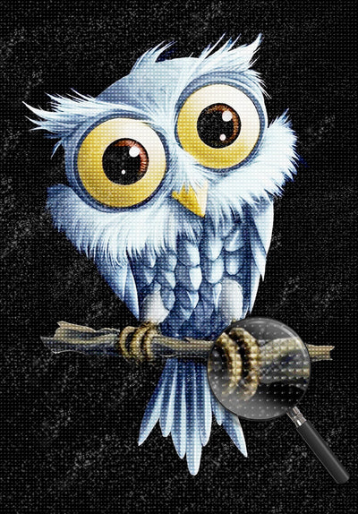 Owl with Huge Eyes 5D DIY Diamond Painting Kits