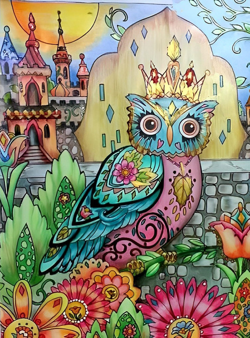 Owl Queen Diamond Painting