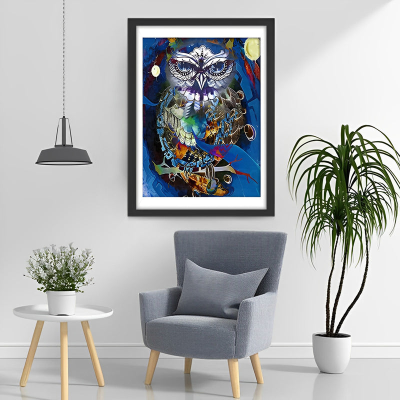 Owl Abstract Diamond Painting