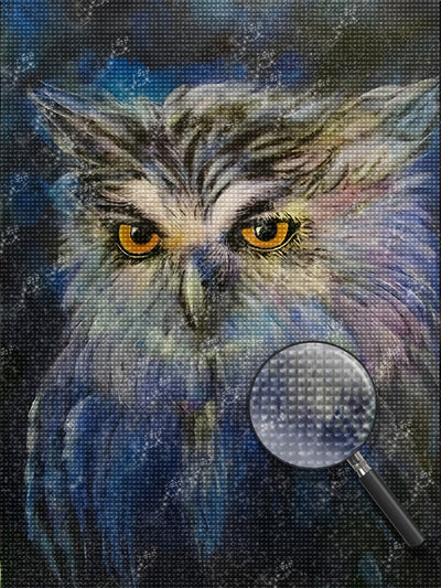 Fluffy Owl Diamond Painting