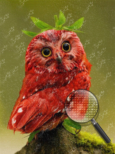 Little Red Owl 5D DIY Diamond Painting Kits