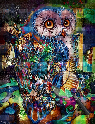 Owl in Various Colors 5D DIY Diamond Painting Kits