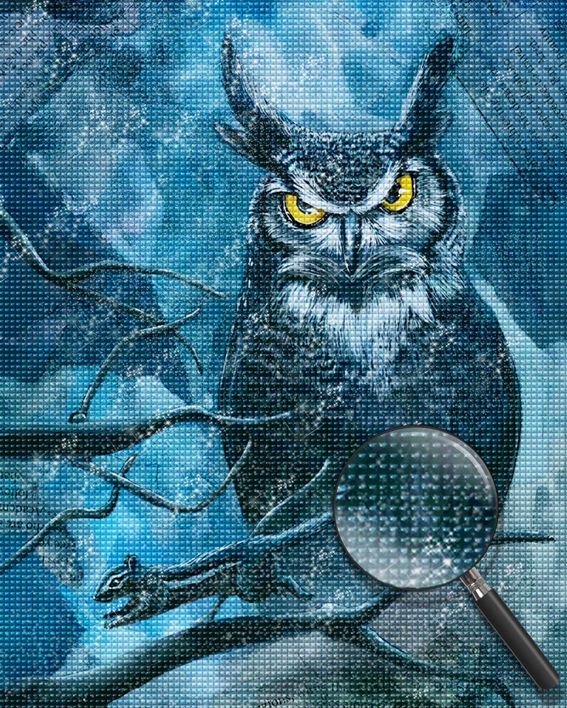 Owl in the Night 5D DIY Diamond Painting Kits