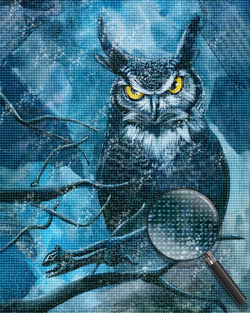 Owl in the Night Diamond Painting