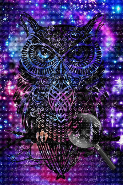 Black Owl Diamond Painting