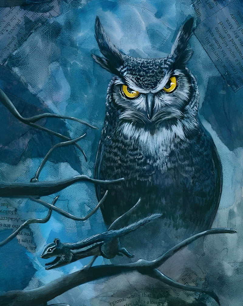 Owl in the Night 5D DIY Diamond Painting Kits
