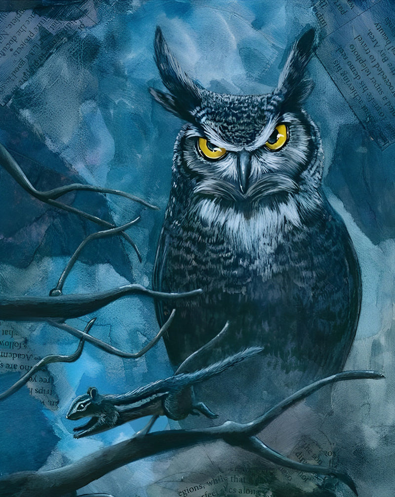 Owl in the Night Diamond Painting