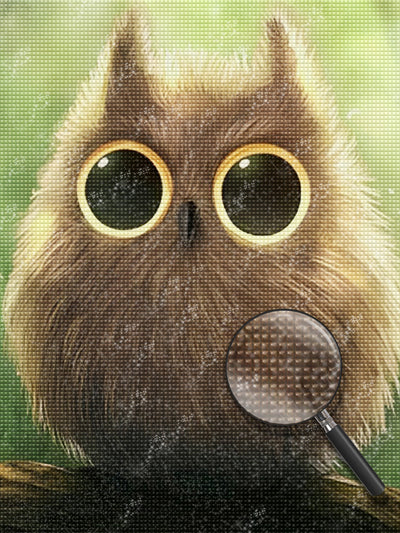 Cute Little Brown Owl 5D DIY Diamond Painting Kits