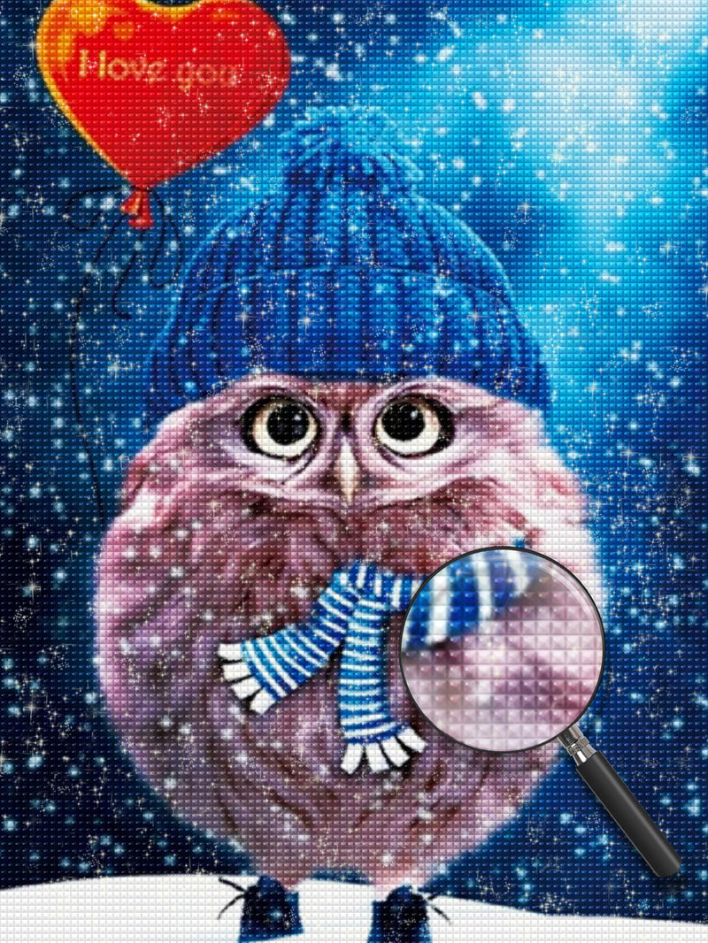 Winter Owl Diamond Painting