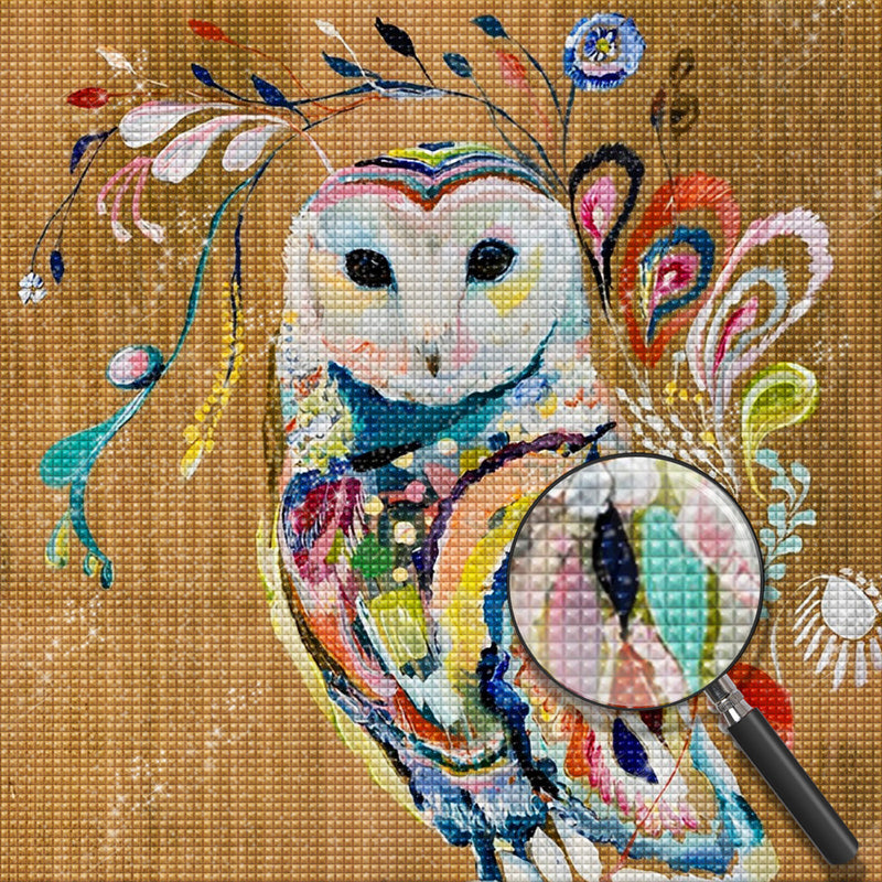 Owl Style Oil Painting Diamond Painting