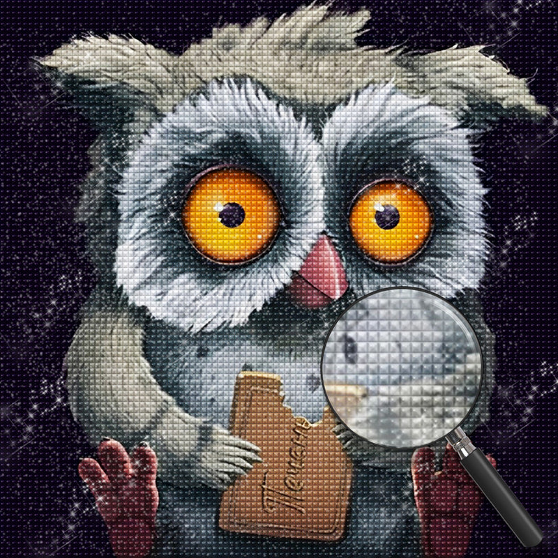 Owl Chocolate Eater 5D DIY Diamond Painting Kits