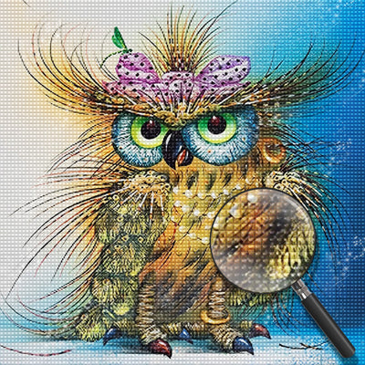 Owl 5D DIY Diamond Painting Kits DPOWLSQR13