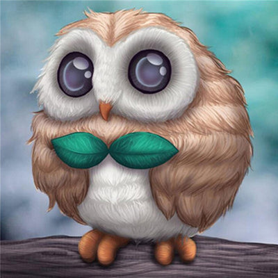 Owl in Leaf Tie 5D DIY Diamond Painting Kits
