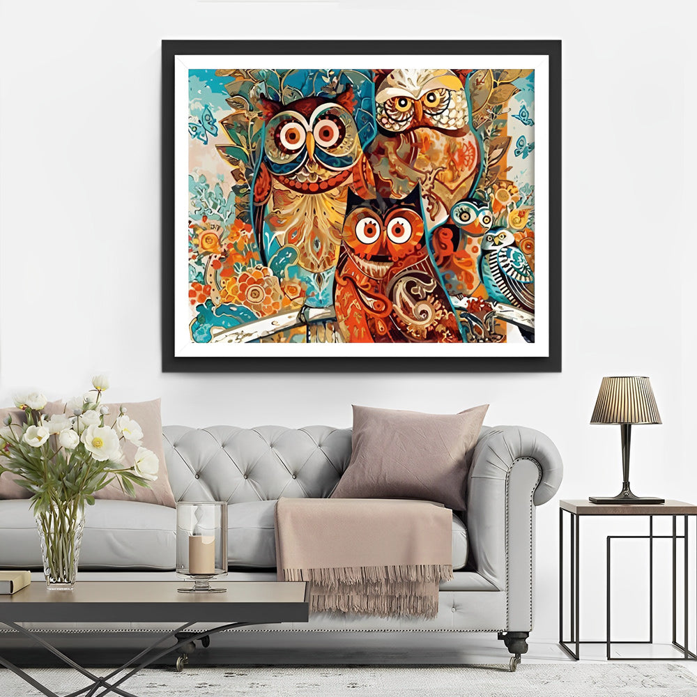Foolish Owls Diamond Painting