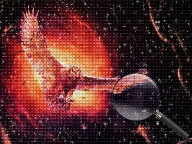 Owl flying in space 5D DIY Diamond Painting Kits