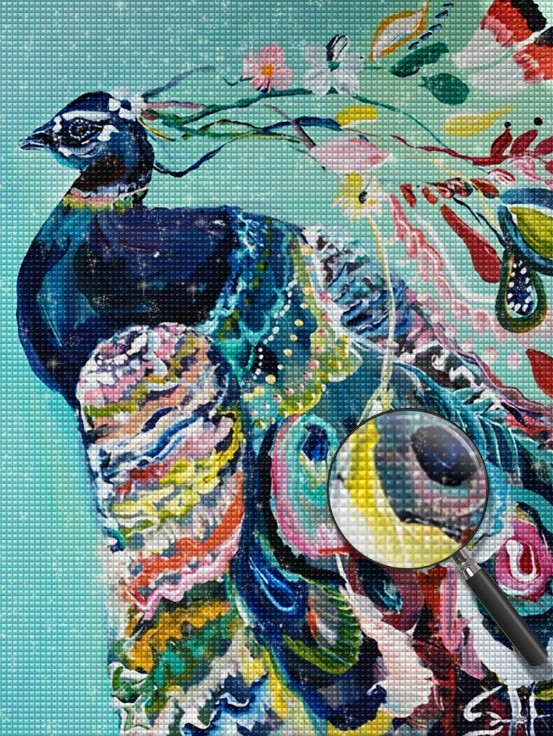 Colorful Peacock 5D DIY Diamond Painting Kits