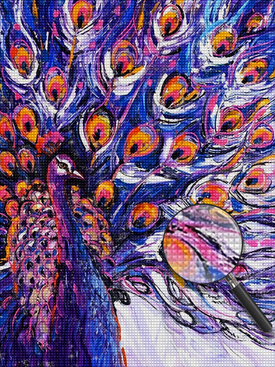 Purple Peacock 5D DIY Diamond Painting Kits