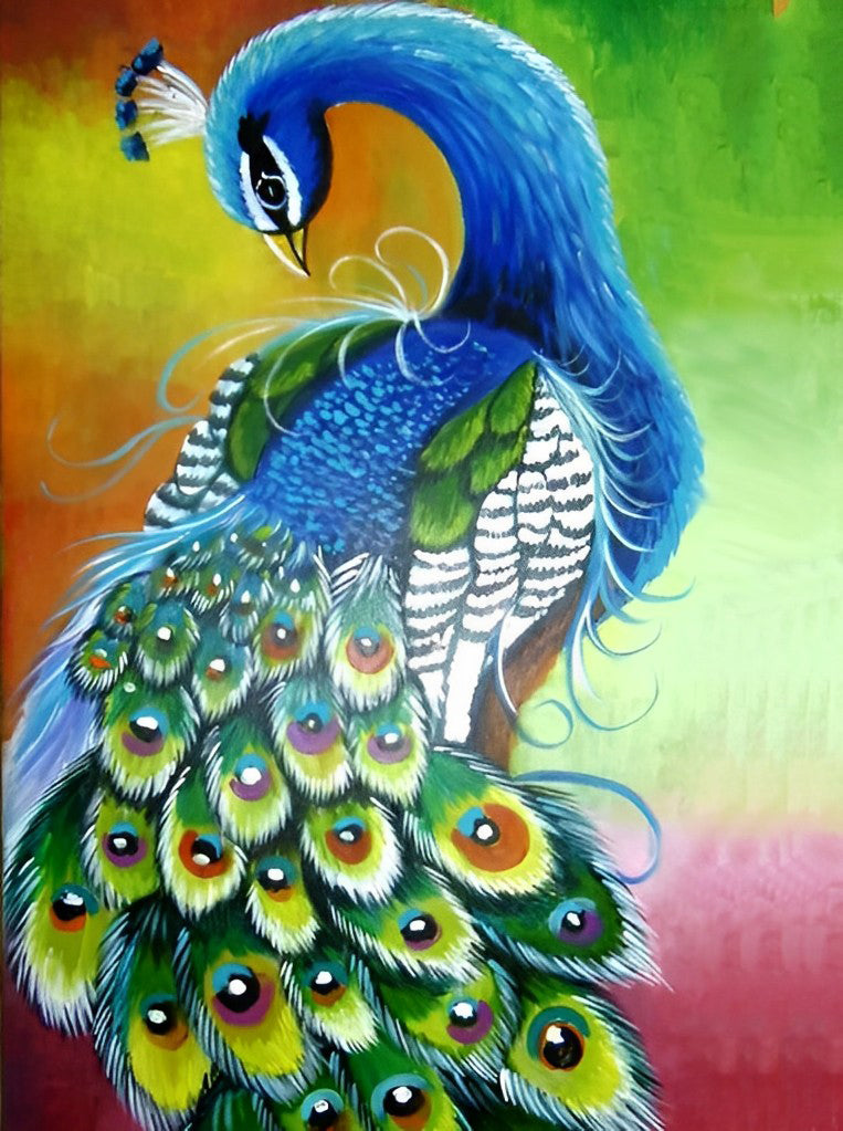 Peacock Painting Feathers 5D DIY Diamond Painting Kits