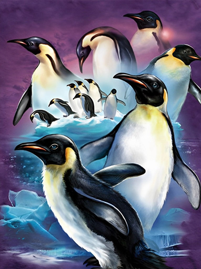 Herd of Penguins Diamond Painting