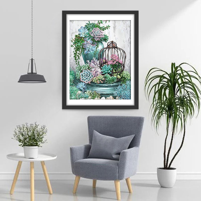 Succulent Plants Diamond Painting