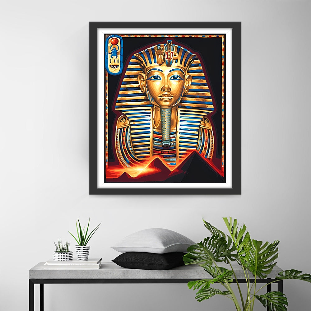 Egyptian Mummy Pharaoh Statue Diamond Painting