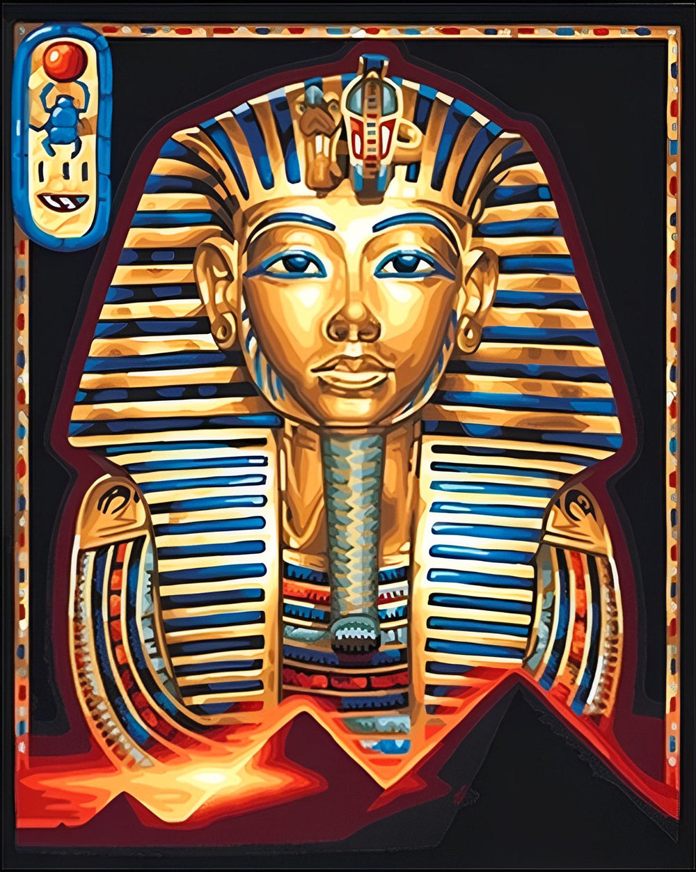 Egyptian Mummy Pharaoh Statue Diamond Painting