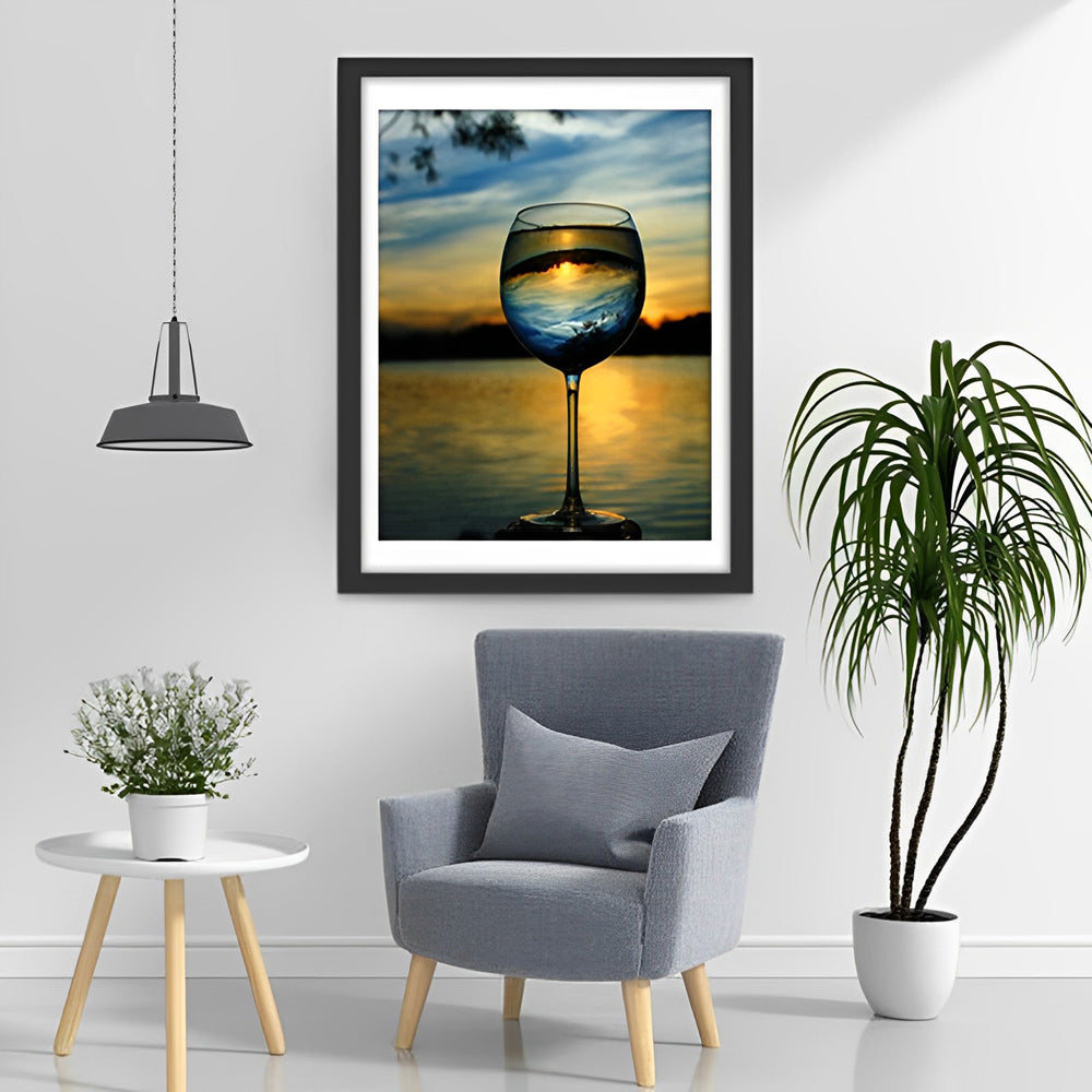 Sea in a wine glass Diamond Painting