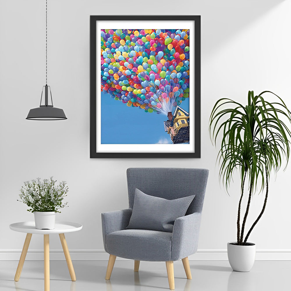 Flying House Popular Diamond Painting