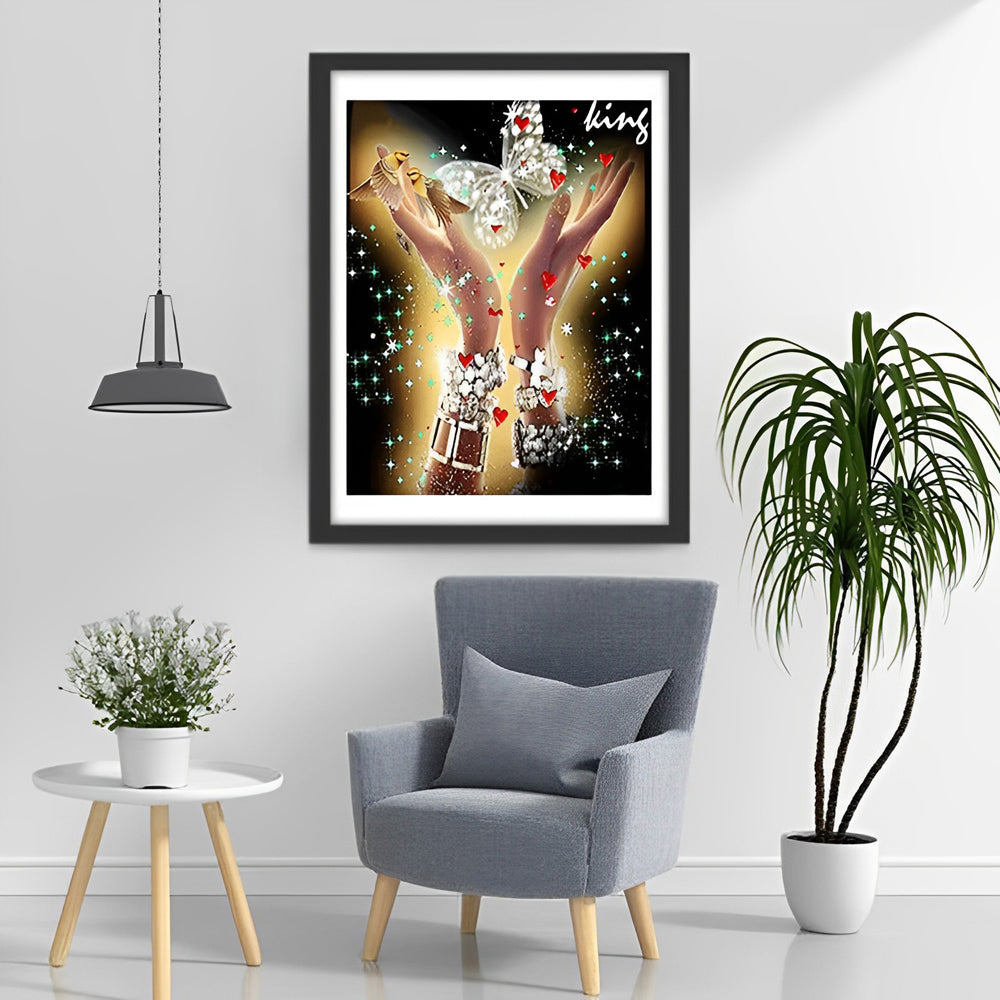 Shining Butterfly Diamond Painting