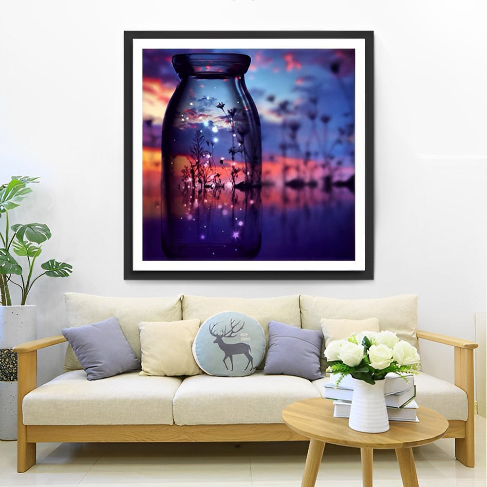 Sunset in a jar Diamond Painting
