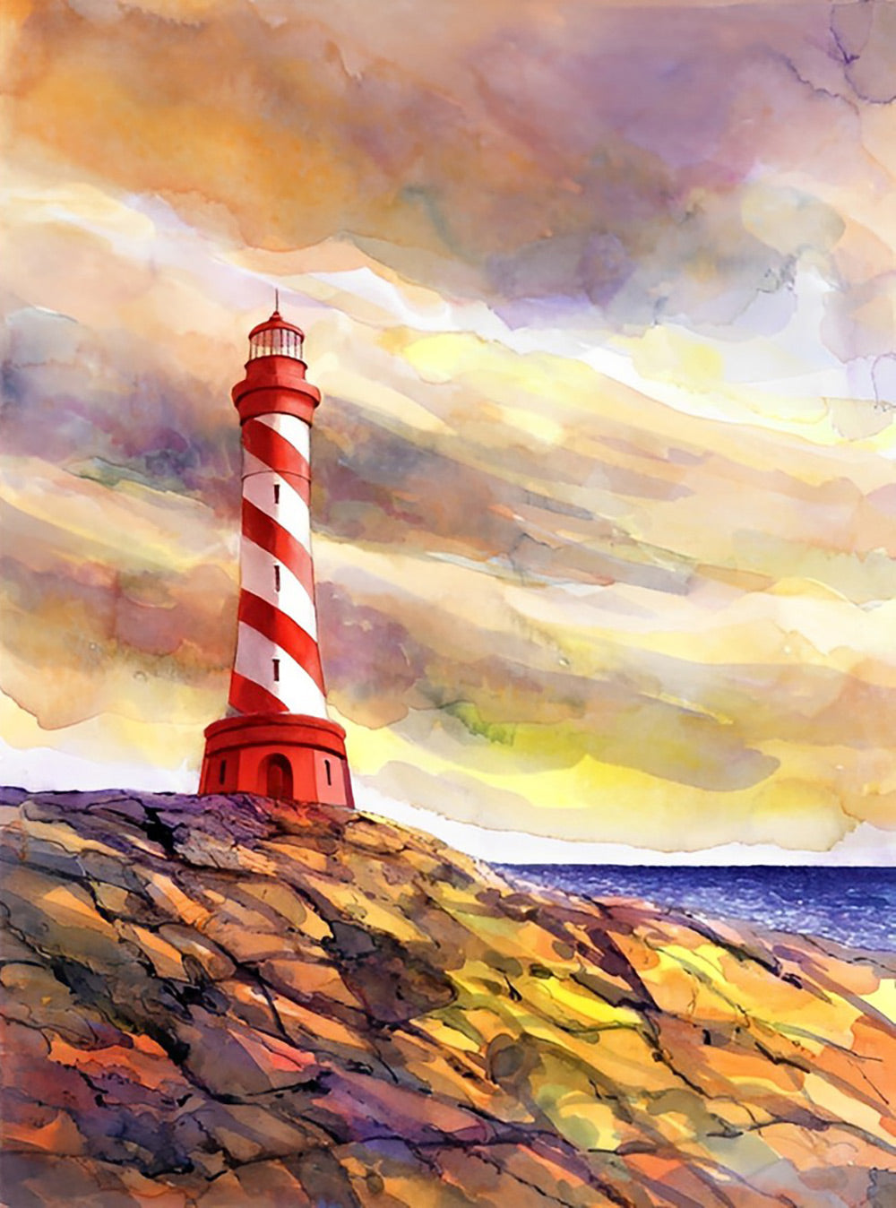 Sea and Lighthouse Diamond Painting