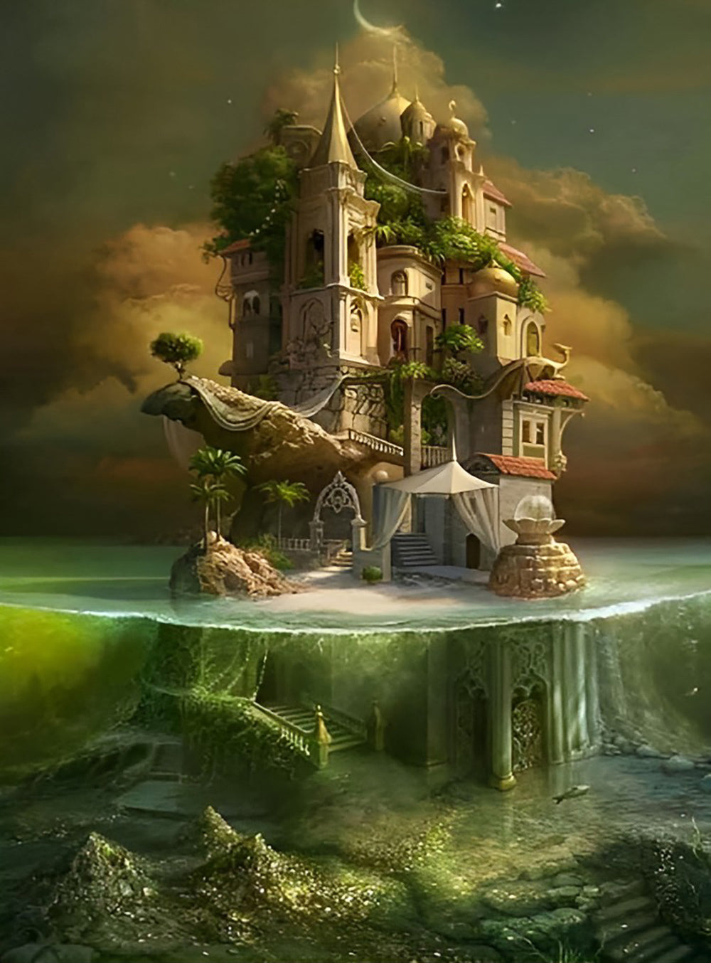 Underwater Castle Diamond Painting