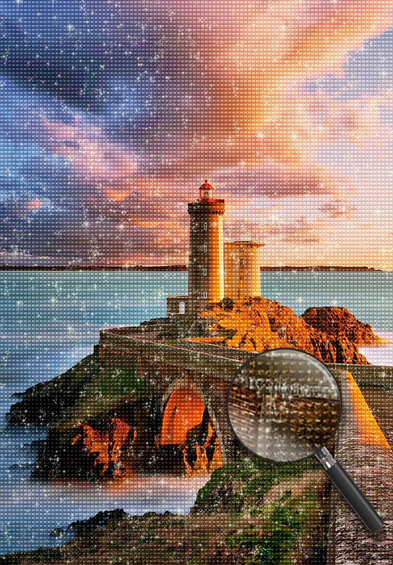 The Lighthouse under the Sun Diamond Painting