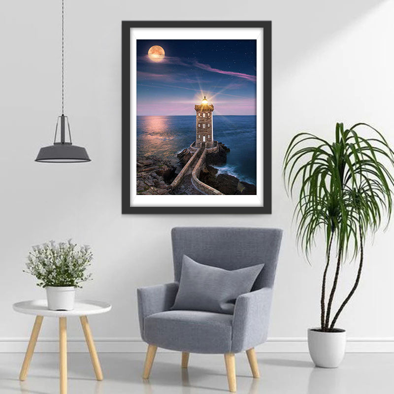 Night Lighthouse Diamond Painting