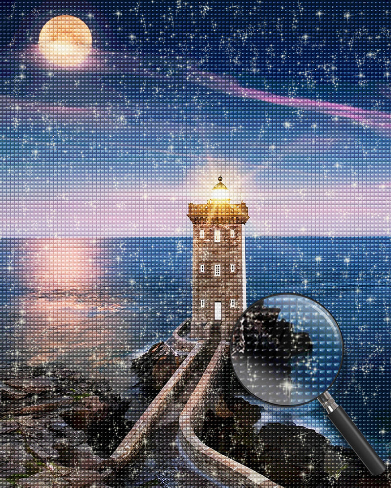 Night Lighthouse Diamond Painting