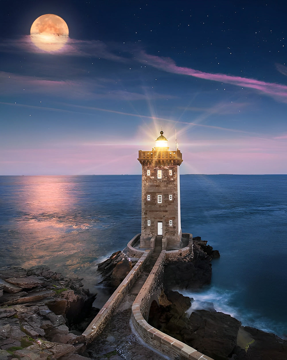Night Lighthouse Diamond Painting