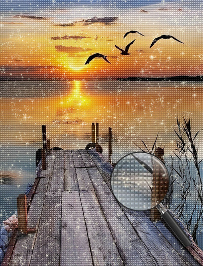 The Quay and the Seagulls 5D DIY Diamond Painting Kits